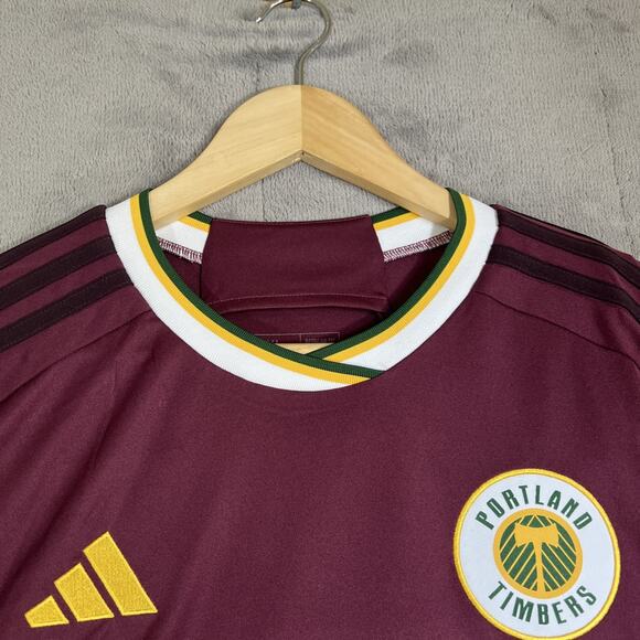 Adidas Women’s 2024 Portland Timbers Archive MLS Jersey Size Large NEW - Picture 5 of 11
